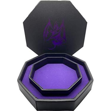 Imagem de Suncall Dragão roxo – Bandeja de dados hexágono para RPG