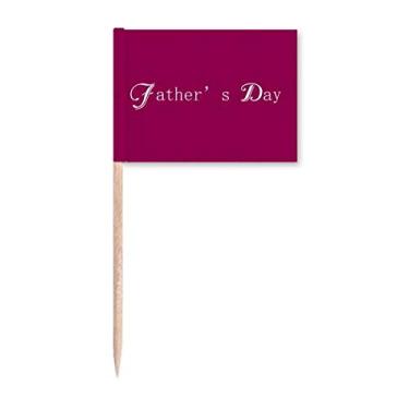 Imagem de Feliz Dia dos Pais Happiness Thanks Palito de Dente Marcador Topper Decoração de Festa