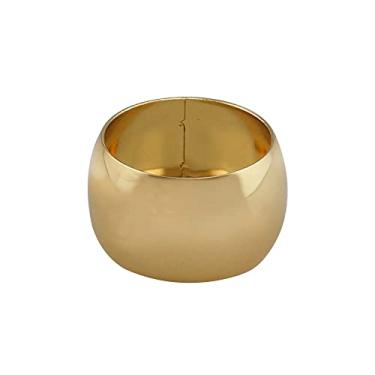 Imagem de CJ 4 ANÉIS P/GUARDANAPO DE AÇO ALLIANCE DOURADO 4,5cm