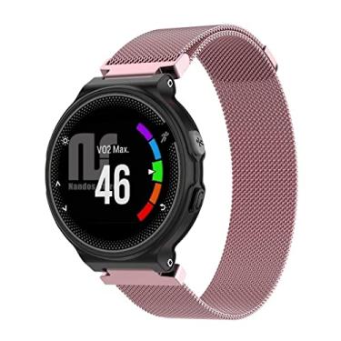 Imagem de Pulseira compatível com Smartwatch Garmin Forerunner modelos 230 235 220 620 630 735 735XT - Nandos-Store (com chave para troca) (Rose pink)