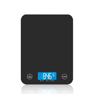 Imagem de balança de cozinha eletrônica, desligamento automático de 3 minutos balança de cozinha eletrônica de precisão de cozimento Balanças de cozinha com tela sensível ao toque de 5kg