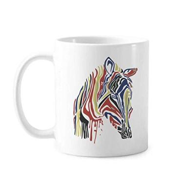 Imagem de Graffiti Caneca de cerâmica de café de porcelana simples e colorida de Pinto