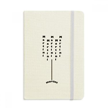 Imagem de Martini With Its Cup Notebook Oficial Tecido Rígido Diário Clássico Diário