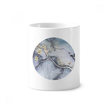 Imagem de Tinta abstrata aquarela sombreada escova de dentes, suporte para caneta, copo de cerâmica