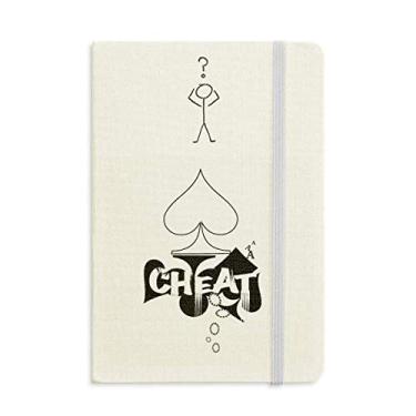Imagem de Caderno de interrogação clássico para cartas de baralho de coração A5