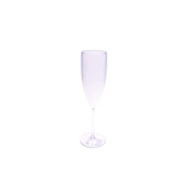Imagem de Kit 50 Taças de Champanhe acrílico cristal Colorido 160ML cor: Transparente