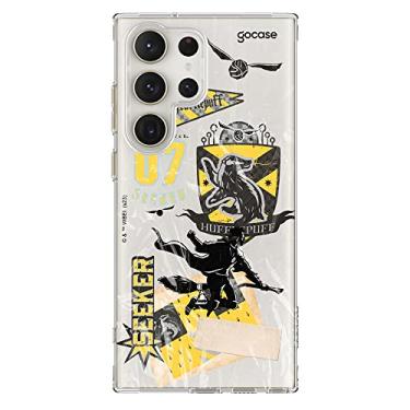 Imagem de Capa Anti Impacto Slim Air Gocase Compatível com Galaxy S23 Ultra (6.8 Pol) (Harry Potter - Lufa-Lufa Patches)