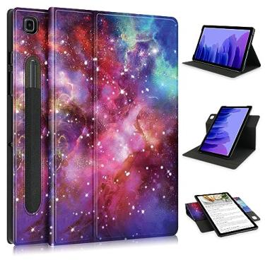 Imagem de Estojo de Capa Compatible With Samsung Galaxy Tab A7 10.4 Inch 2020 Model (SM-T500/T505) Shockproof Smart Tablet Cover Case,360°Multi- Viewing Angles Stand Folio Hard PC Back Shell Case Cover with Aut