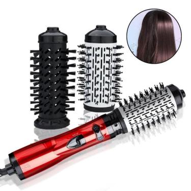 Imagem de Escova Secadora Rotativa Profissional Vermelha 360 110v