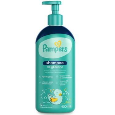 Imagem de Shampoo Pampers Glicerina Bebê Hipoalergênico - 400ml