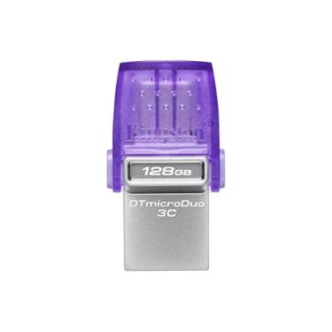 Imagem de Kingston DataTraveler microDuo 3C 128GB USB-C e USB-A Flash Drive | Velocidade até 200 MB/s | USB 3.2 Gen 1 | Conector Duo | DTDUO3CG3/128GB