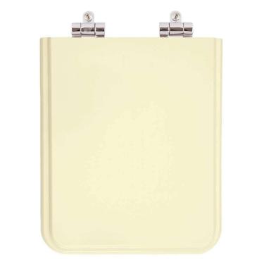 Imagem de Assento Sanitário Poliester Soft Close Square Bone (Bege Claro) para vaso Incepa