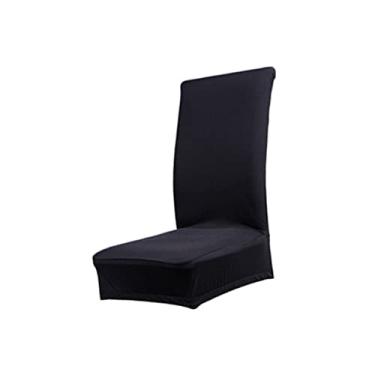 Imagem de BESTOYARD capas para cadeiras de sala de jantar capa da cadeira capas de cadeira preta cofrinho egípcio capa de cadeira removível capa lavável elástico capa de cadeira de jantar