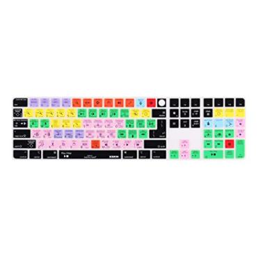 Imagem de XSKN AVID Pro Tools Shortcuts Versão UE/Reino Unido EUA Capa de silicone para Apple 2021 iMac Magic Keyboard com Touch ID e teclado numérico A2520 NÃO é compatível com A3119