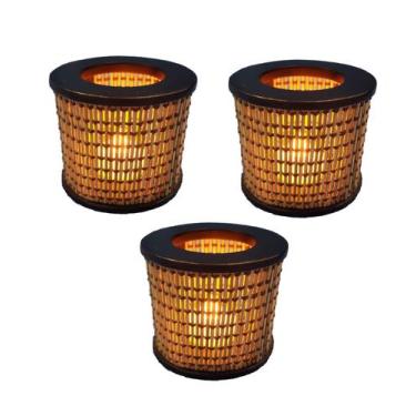 Imagem de 5 Mini Luminária Lanterna Decorativa Vela De Led - Cl Decorações Artes