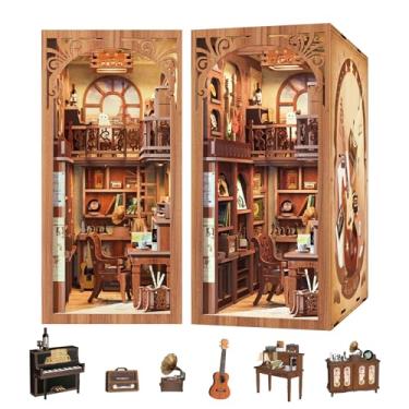 Imagem de CUTEBEE Book Nook Kit - DIY Miniature House Dollhouse Kit for Adults, Booknook Tiny House Bookshelf Decor 3D Wooden Puzzle, Gifts for Family and Friends (The Secret Rhythm)
