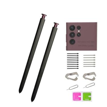 Imagem de (Pacote com 2 canetas) (sem Bluetooth) Caneta de reposição para Galaxy S22 Ultra, s22 Ultra Stylus, peças de reposição para Samsung Galaxy S22 Ultra (5G) S908E S908U S908W S908B 6,8 polegadas