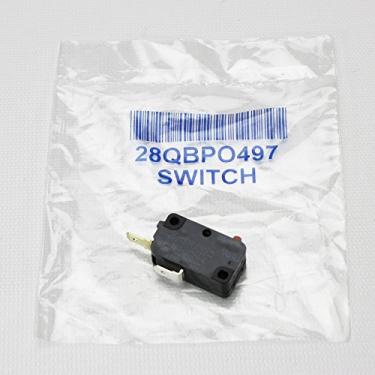 Imagem de 1 interruptor de micro-ondas 28QBP0497 16 AMP 2 TERMINAL para várias marcas e modelos, peça de reparo para AMANA, ELECTROLUX, GE, KENMORE, MAYTAG e WHIRLPOOL