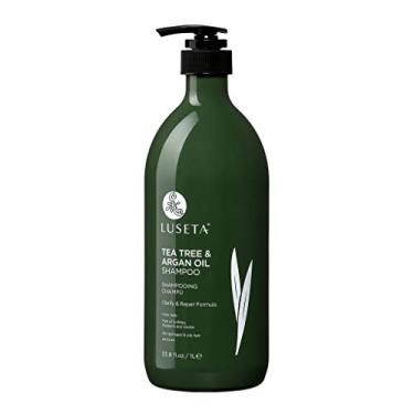 Imagem de Luseta Tea Tree & Argan Oil Milk Shampoo Color Safe Clarify & Repair Formula 33.8 Fl. Oz.
