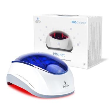 Imagem de iHelmet Sistema de crescimento capilar a laser (aprovado pela FDA), capacete de crescimento capilar e tampa a laser, tratamento de queda de cabelo para homens e mulheres, terapia a laser de baixo