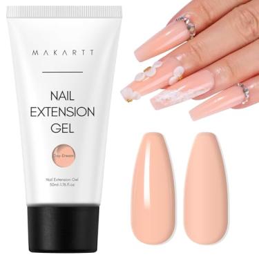 Imagem de Makartt Gel de unhas de poli: 50 ml Nude Nature Day-dream Construtor de géis coloridos clássicos para fortalecedor de extensão - Suprimentos de longa duração e fácil de usar para salão de beleza e
