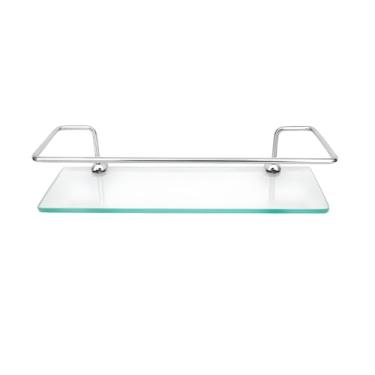 Imagem de Porta Shampoo Reto 30 cm Prateleira Vidro Temperado