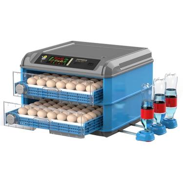 Imagem de Iubator de ovos, 128-500 ovos de galinha Iubator de pintinhos totalmente automático com virador automático de ovos, Iubator de controle de temperatura para incubação de galinhas, ganso, pato