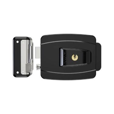 Imagem de Fechadura Elétrica Agl Al100R 12V Reversível Preta 42Mm