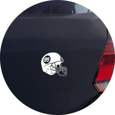 Imagem de Adesivo de Carro Capacete de Futebol Americano - Cor Marrom - Melhor A