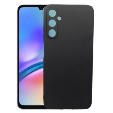 Imagem de Capa Capinha Preta Aveludada Para Galaxy A05S Silicone - Mustangshop