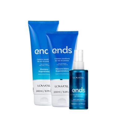 Imagem de Lowell Ends Regenerador - Shampoo 240ml+Mascara 200ml+Regenerador de P