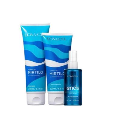 Imagem de Kit Lowell Extrato de Mirtilo Home Care Regenerador (3 Produtos)