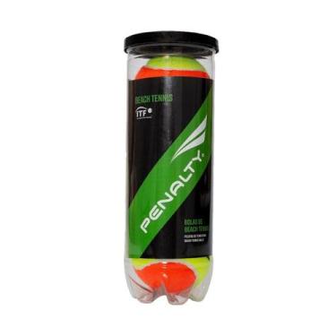 Imagem de Kit 3 Bolas Beach Tennis Penalty Aprovada ITF, Laranja, Verde limão, Ú