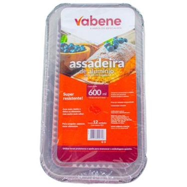 Imagem de Assadeira de Alumínio com Tampa Pet 600 ml 12 Unidades - Artlimp