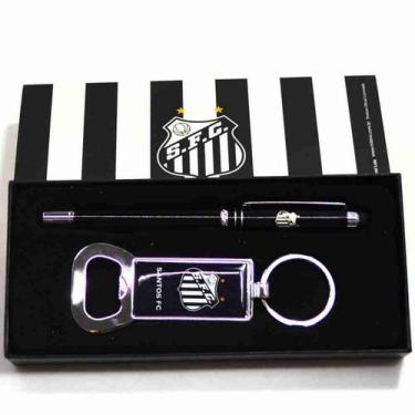 Imagem de Jogo Caneta Roller Ball Touchscreen Com Chaveiro Abridor De Garrafa - 