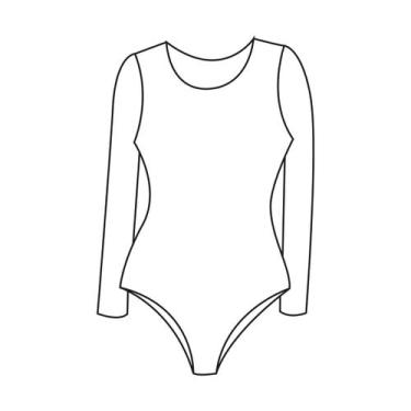 Imagem de Molde body, maiô ou collant tamanho P ao GG by Marlene Mukai - EDITORA