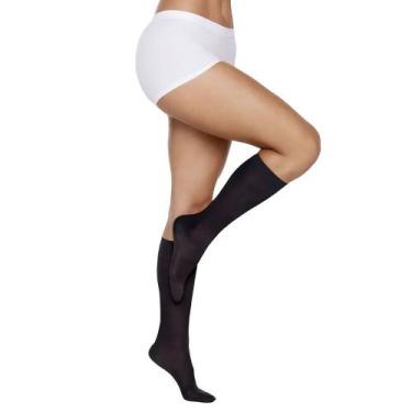 Imagem de Meia 3/4 com Ponteira Média Compressão Kendall Preta, G