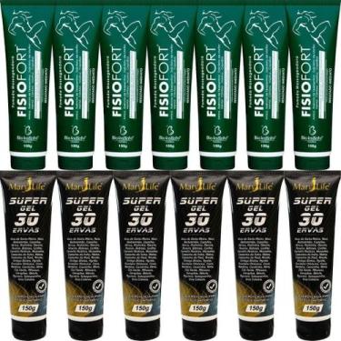 Imagem de Revenda 7 Pomada Fisiofort 150G + 6 Super Gel 30 Ervas 150G - Bio Inst