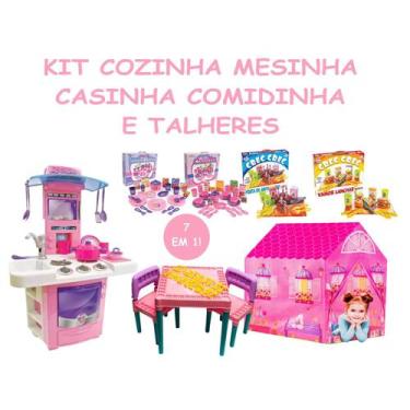 Imagem de CAsinha Barraca Mais Cozinha Completa Com Mesa 2 Cadeiras - Big Star B
