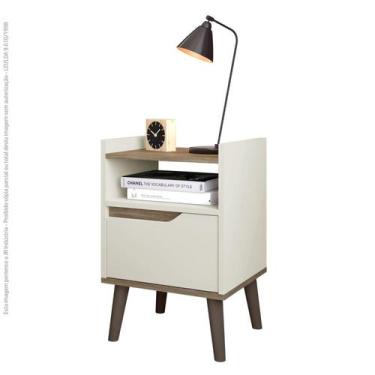 Imagem de Mesa mesinha de cabeceira pés palito criado estilo retrô, cantinho dec