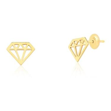 Imagem de Brinco Diamante em Ouro 18k - DR Joias