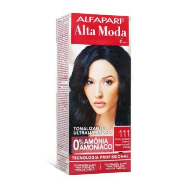 Imagem de Alta Moda Alfaparf Tonalizante 111 Preto Azulado 120g