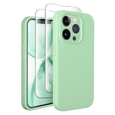 Imagem de SUW Capa para iPhone 11 Pro com 2 protetores de tela [proteção total da câmera], forro de microfibra macio antiarranhões dentro, capa protetora de silicone à prova de choque para iPhone 11 Pro de 5,8