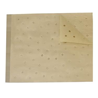 Imagem de Forros de forno Air Fryer, forros de papel pergaminho antiaderentes de 29 x 25 cm para torradeira, fornos, desidratadores, fritadeira a ar GG - 100 peças (marrom)