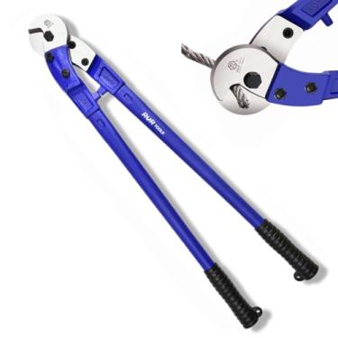Imagem de ZrgGea Cortadores de fio de 61 cm | Cortador de corda de arame resistente | Alicate de corte de fio de grau industrial, forjado de aço de liga T8, dureza HRC62, corte afiado. Para fio de aço