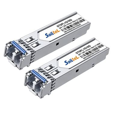 Imagem de Transceptor duplex LC de modo único de 1,25 Gigabit, módulo SFP de fibra dupla 1000Base-LX, 1310 nm SMF, até 10 km, DDM, compatível com Cisco, Ubiquiti, Mikrotik, Netgear, Dlink, Linksys e mais