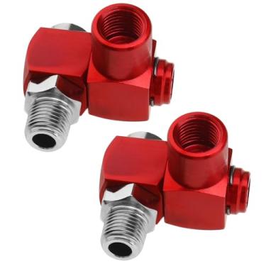 Imagem de The Lord of the Tools 2 peças 1/4 polegada NPT conector de mangueira de ar giratório 360 graus DYWX01 Adaptador de ferramenta pneumática de encaixe de ar para esmerilhadeiras e brocas