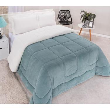 Imagem de Coberdrom Sherpa Dupla Face Queen ou King - MFF ENXOVAIS & J.F, Verde 