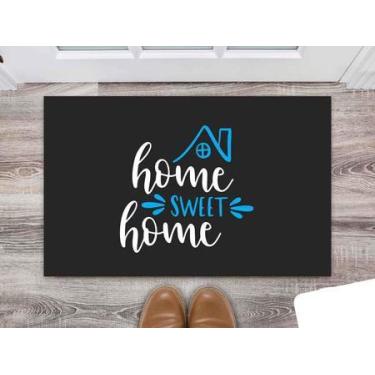 Imagem de Tapete Capacho Decorativo Entrada Porta Sala Home sweet home - Deluzz