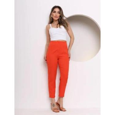 Imagem de DOUTORAS MODAS Calça Alfaiataria Feminina Cintura Alta LANÇAMENTO Moda